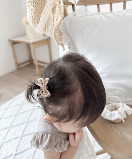 即納retro ribbon hair tie set