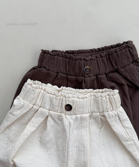 即納tuck pants