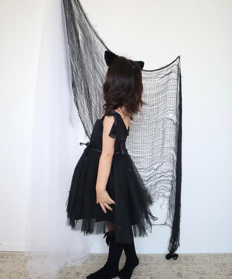 即納black ribbon dress