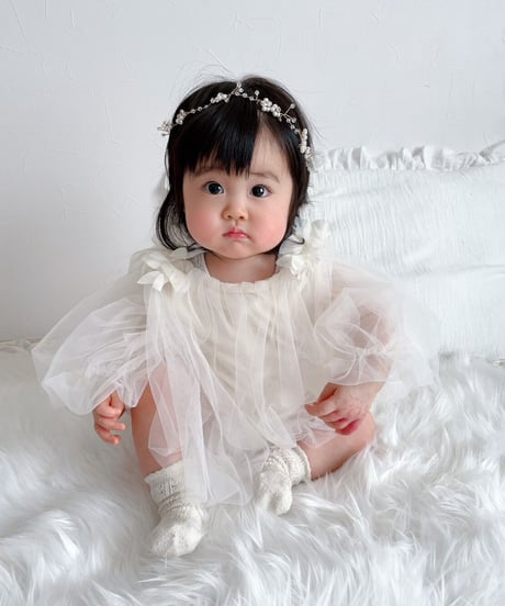 即納Fairy tulle rompers