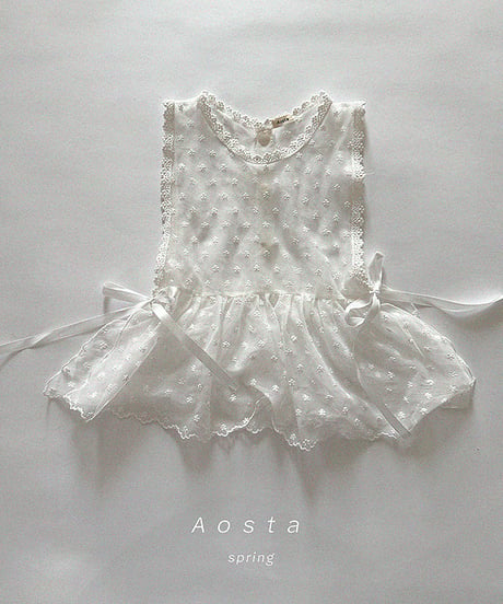 即納aosta Lace vest