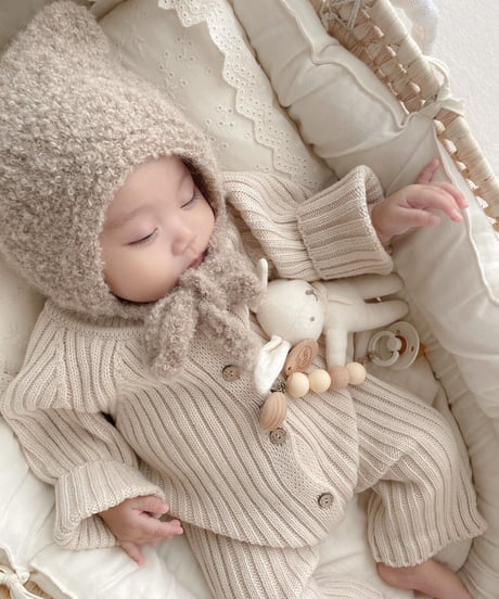 即納lala lib knit rompers