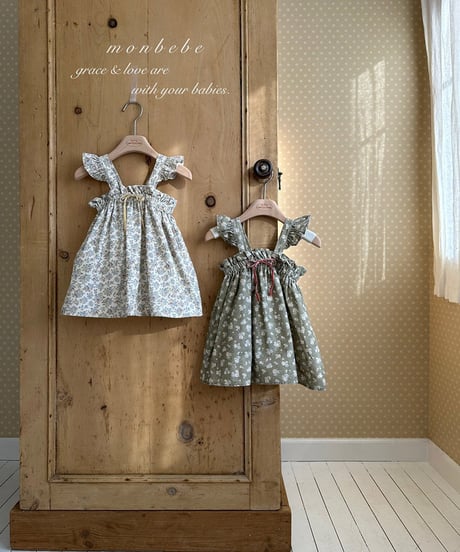 即納monbebe Flower frill dress