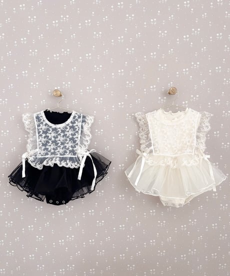 即納no sleeve tulle rompers