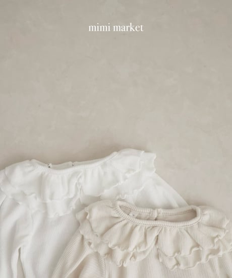 即納 mimi market Double collar tee