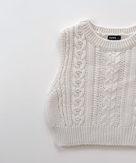 即納aosta Knit vest