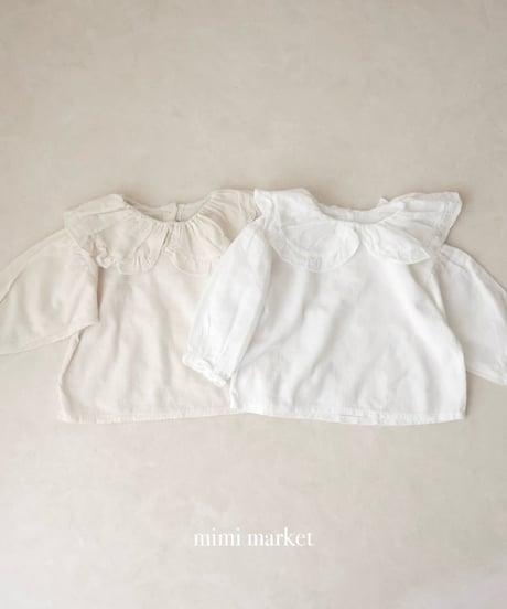 即納 mimi market Big Collar blouse