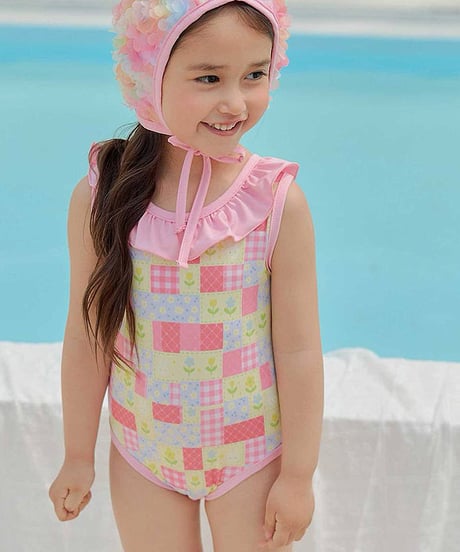 予約 melikey Garden frill swimming suit
