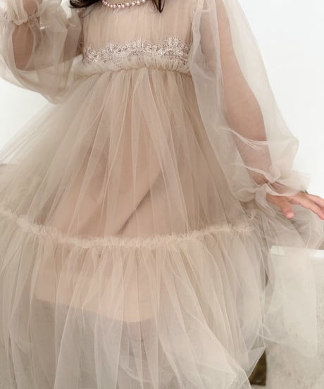 即納classical chiffon dress