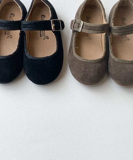 即納fake suede flat shoes