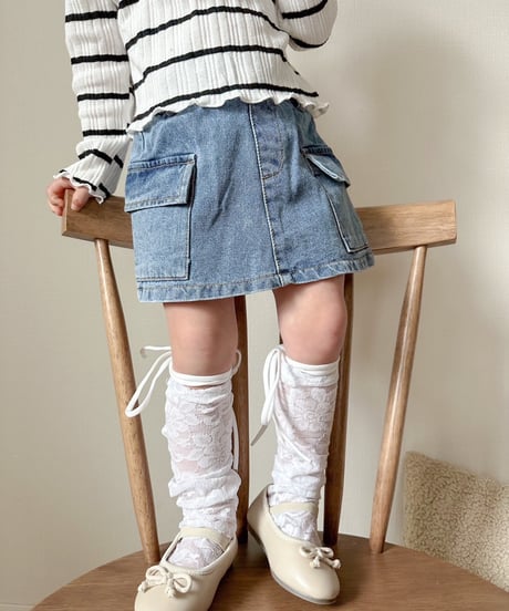即納 lace up ribbon  socks