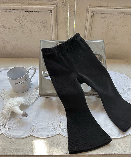 即納monbebe Golden boots cut pants