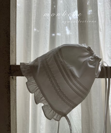 即納 Petit pin tuck bonnet