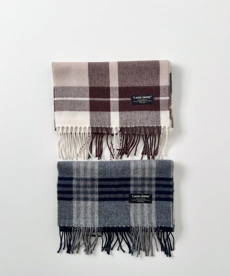 即納plaid muffler
