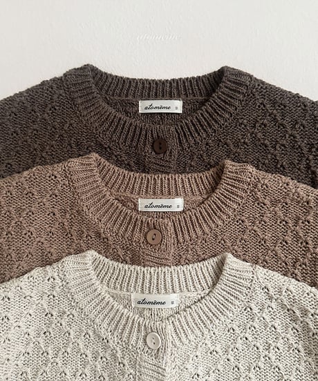 即納Vanilla knit cardigan