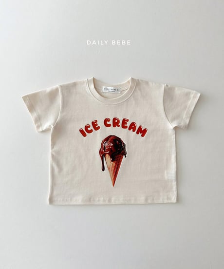 即納 daily bebe Ice cream short-sleeved tee