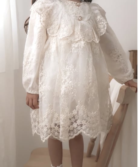 即納Lace Bouquet kids Dress