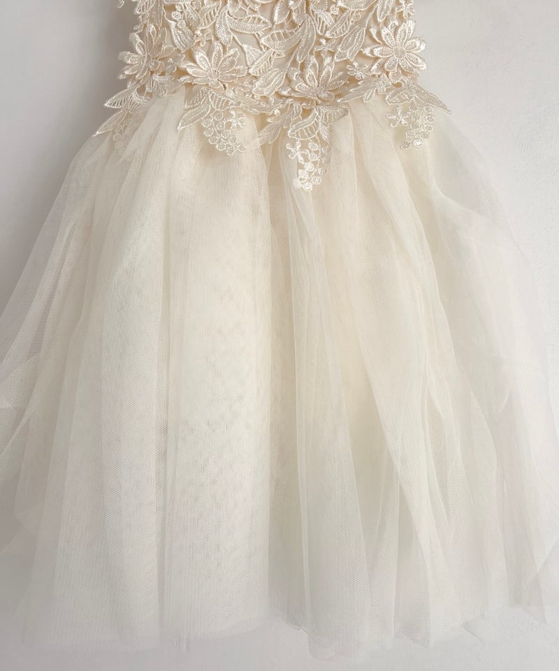 即納flower motif tulle dress | alli. 即納flower motif tulle dress | alli.