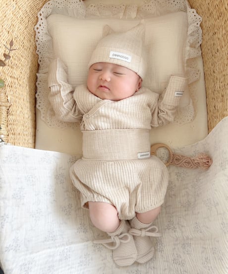 即納 newborn neko bonnet  set