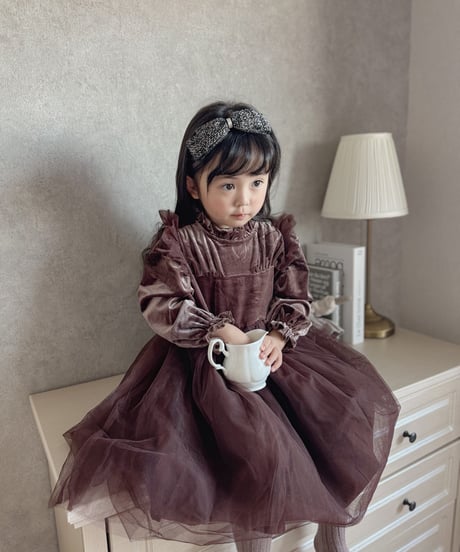 即納Noel velours dress