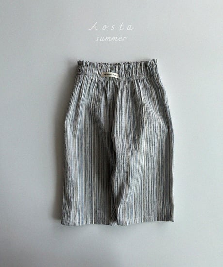 即納aosta cool linen pants