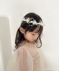 即納perl flower head dress