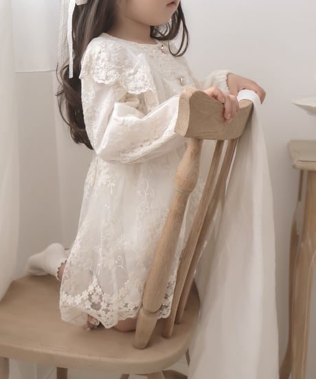 即納Lace Bouquet kids Dress
