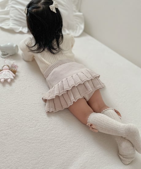 即納knit skirt