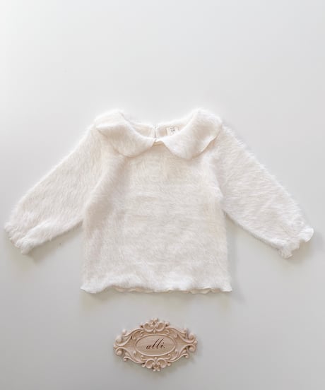 即納mimi market Angora collar tee