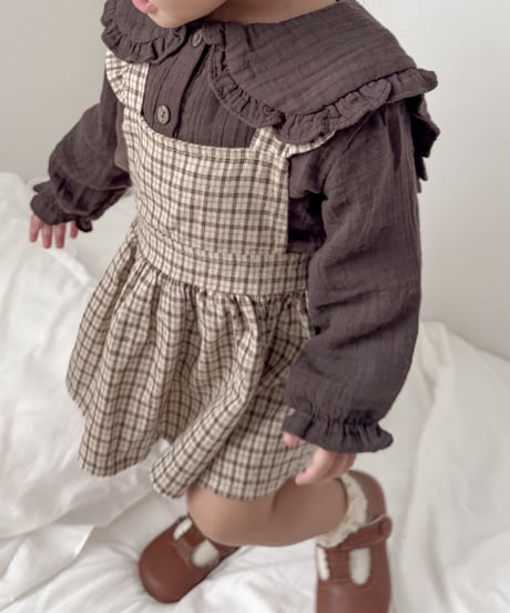 即納Check one-piece