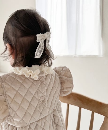 即納velours quilting suit