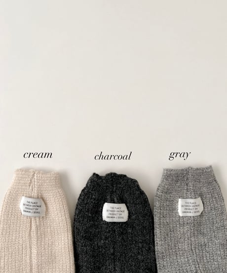 即納  knit loose leg warmers