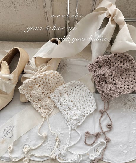 即納monbebe Mary Rose Handmade Bonet