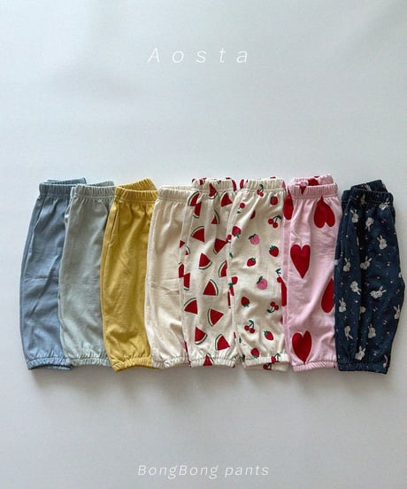 即納aosta bong bong pants