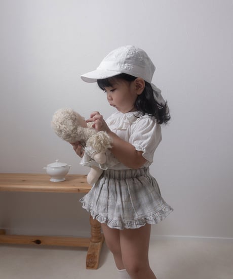 即納mimi market Komo collar tee