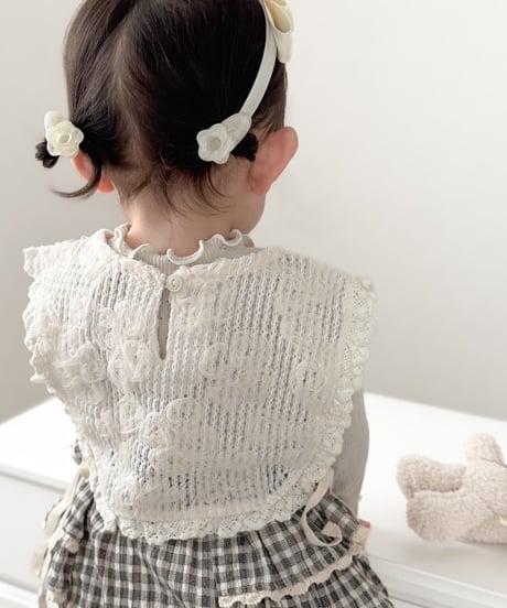 即納  embroidery flower vest