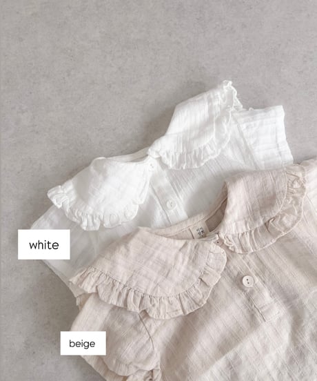 即納 mini frill collar blouse