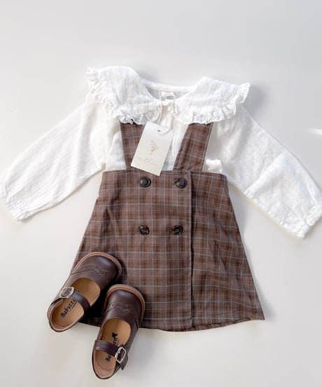 即納monbebe Romi check one-piece