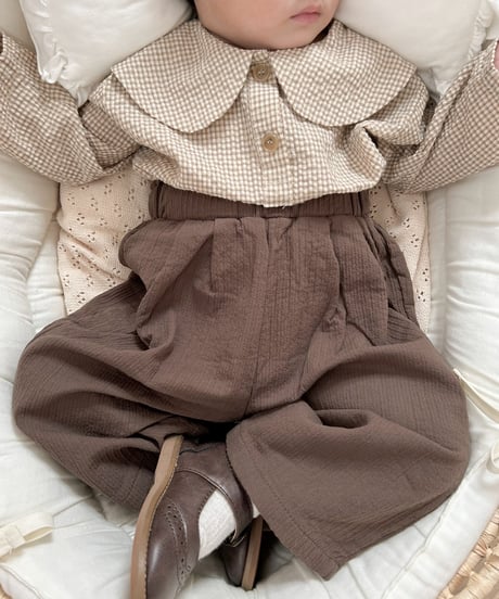 即納tuck pants