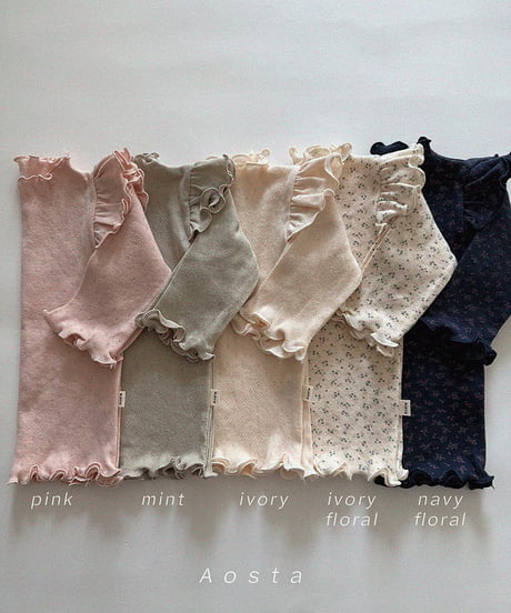 即納aosta Angel Frill Tee