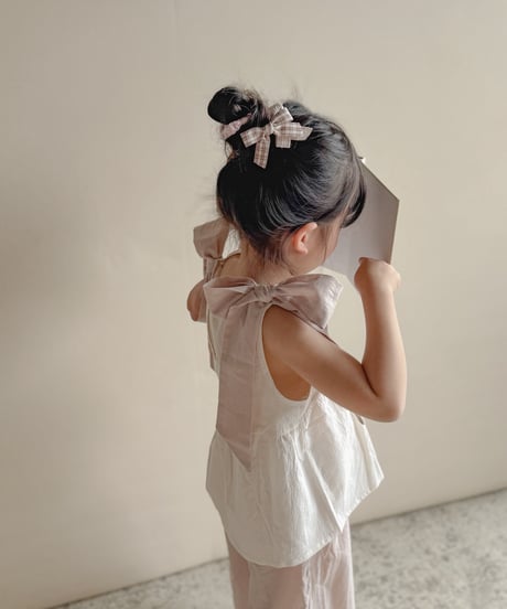 即納 bebe nine Roen ribbon blouse