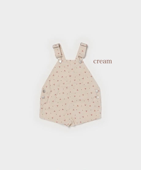 即納jeje Golden berry short overall