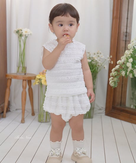 即納 bebe nine Lulu Bloomer Set