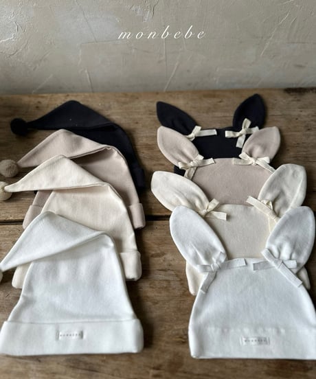 即納 monbebe  bunny beanie
