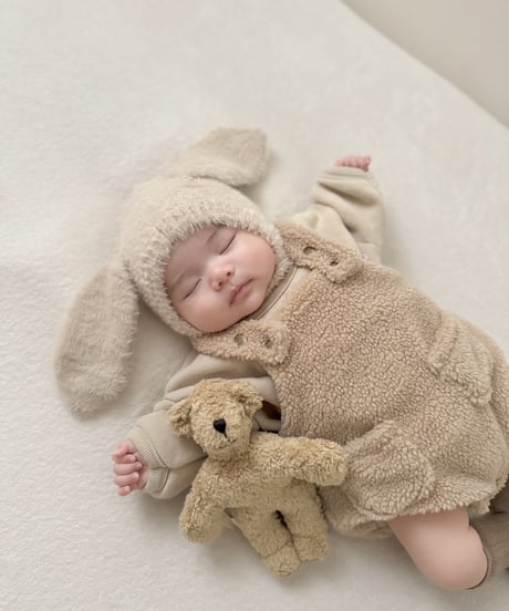 即納　baby rabbit  bonnet