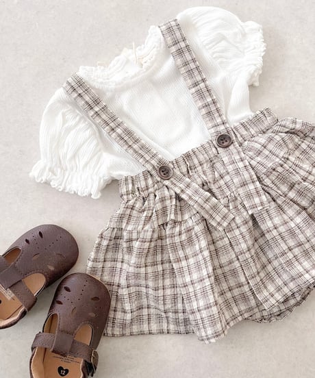 即納 check skirt bloomer
