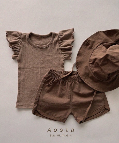 一部即納 aosta Angel frill tee