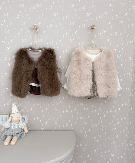 即納 mimi market fur vest