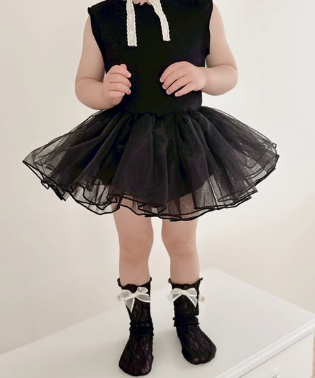 即納no sleeve tulle rompers