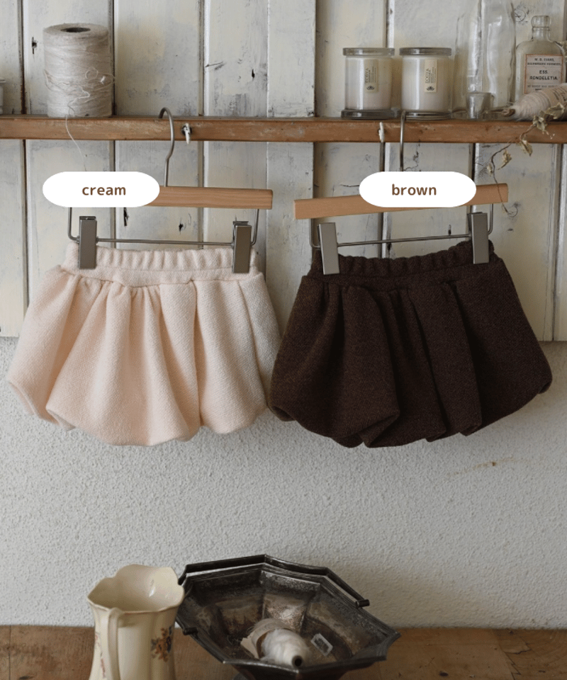 スカート ANDMARY Nini balloon skirt beige M ANDMARY】Nina flare mini skirt